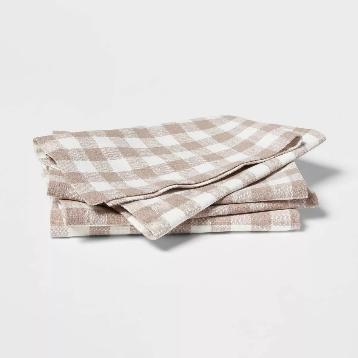 4pk Cotton Gingham Napkins - Threshold™: Traditional Check Pattern, 18"x18" Cloth, Machine Wash... | Target