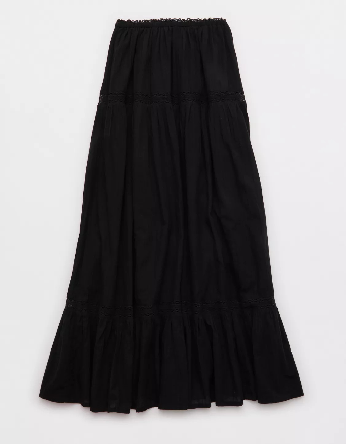 Aerie Lace Trim Maxi Skirt | Aerie