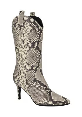 GUESS Wurlie Snakeskin Boots | Belk
