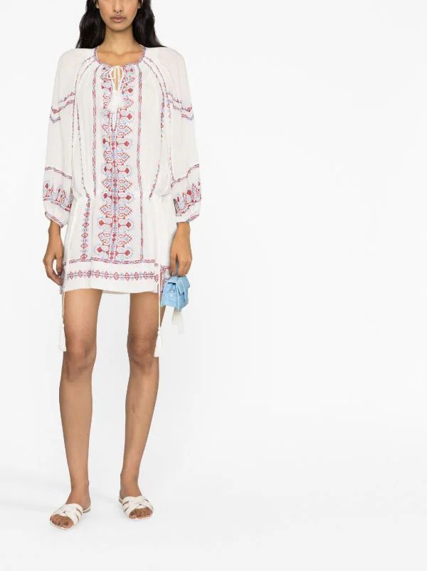 embroidered cotton tunic | Farfetch Global