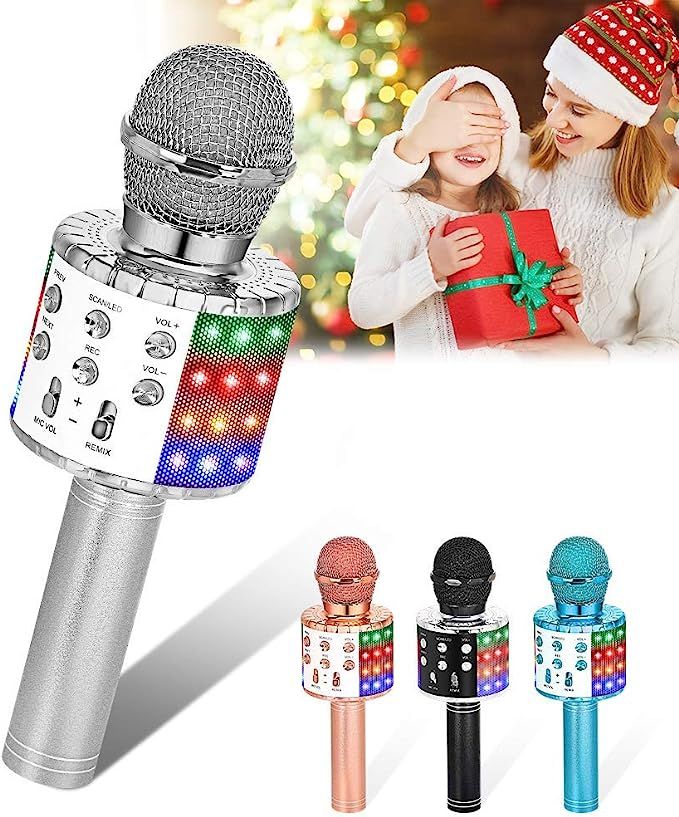Verkstar Wireless Karaoke Microphone, Bluetooth Speaker Mic Best Birthday Gift Toy for Kids Adult... | Amazon (US)