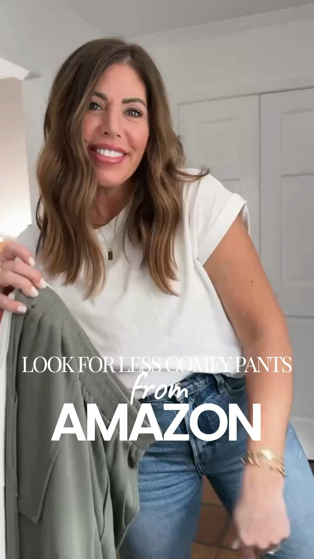 Must have look for less comfy pants from Amazon!! On sale for under $30 available in several colors. Size down one size for a flattering fit. Lightweight ribbed Cotton/poly harem style pants that are super comfy and versatile! You can style them so many different ways they are a must have for spring and summer and pretty much year-round‼️

Here are several different ways I have styled them. 

spring outfits 2026, over 40 style, comfy outfits, casual style, vacation outfits

#LTKOver40 #LTKMidsize #LTKSaleAlert