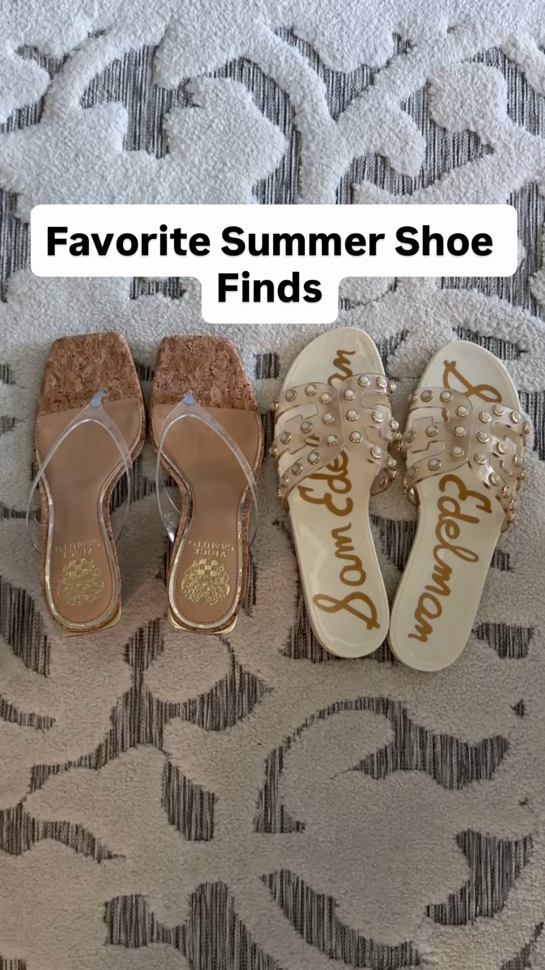 My favorite shoes so far for this summer. These sandals are gorgeous and on trend. These wedges are also on trend and I love that they match everything. I size up 1 size in the sandals and stayed true to size in the wedges. 

Summer shoes | wedge flip flops | sandals | vacation shoes | beach shoes | dress shoes | designer shoes | Amazon | Nordstrom

#LTKootd #LTKmomlife #LTKOver40