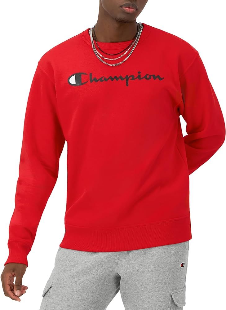 Champion Men's Sweatshirt, Powerblend, Fleece Midweight Crewneck Sweatshirt (Reg. or Big & Tall) | Amazon (US)