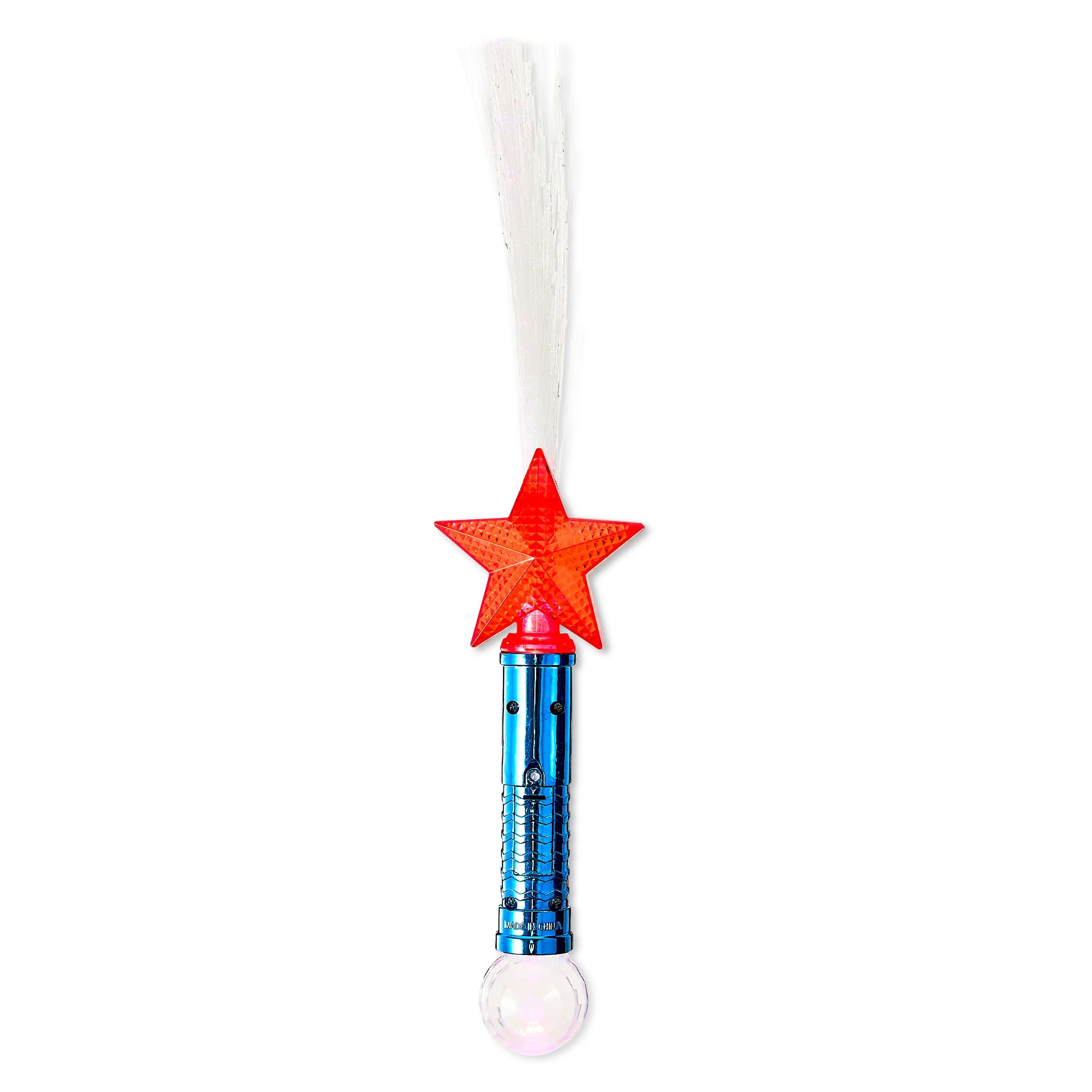 Way to Celebrate Patriotic Red Plastic Star Light-up Wand Toy, All Ages | Walmart (US)