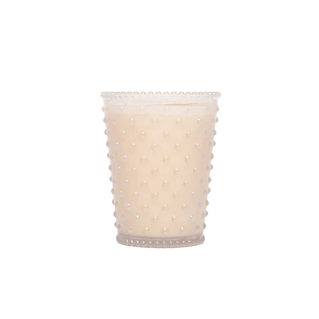 White Flower #42 Hobnail Candle, 16 oz | Lakeview Home