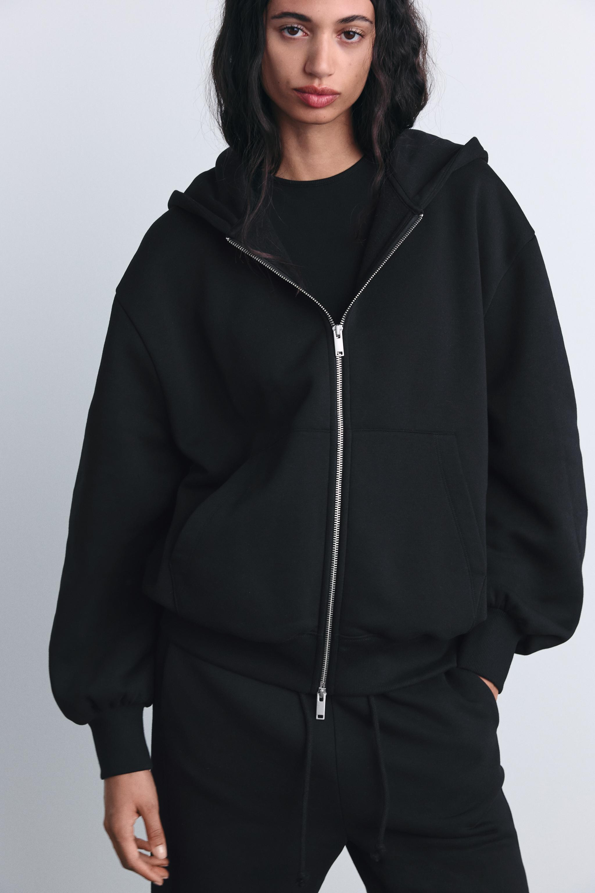 OVERSIZE ZIP-UP HOODIE | Zara UK
