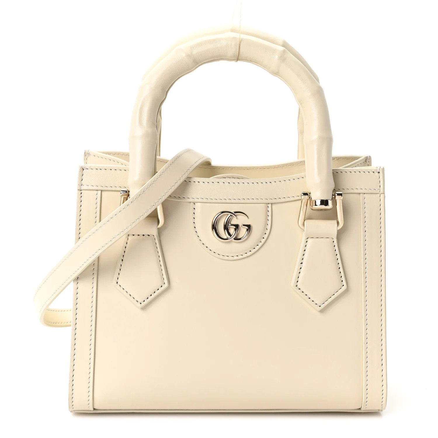 Gucci Sweetbread Calfskin Mini Diana Tote Bag New Ivoire 1953310 | FASHIONPHILE (US)