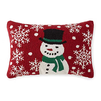 North Pole Trading Co. Snowman Lumbar Pillow, Color: Red Snowman - JCPenney | JCPenney