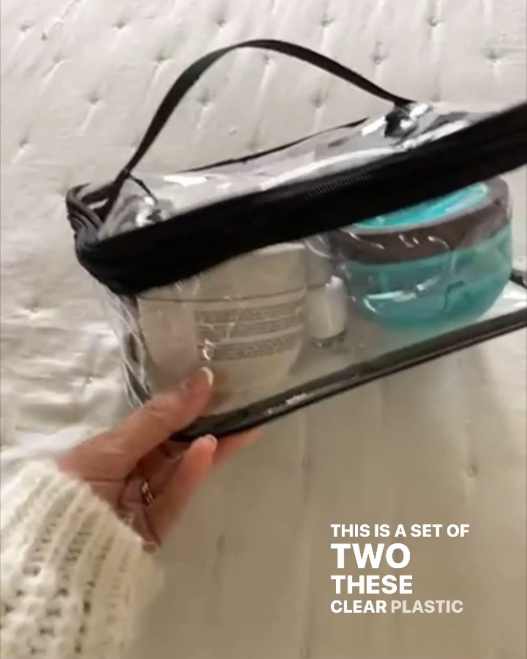  Louise Maelys Travel Clear Makeup Handbag Large