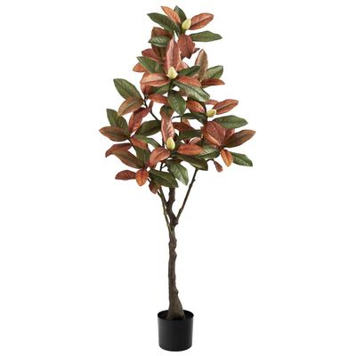 5’ Fall Magnolia Artificial Tree | Nearly Natural
