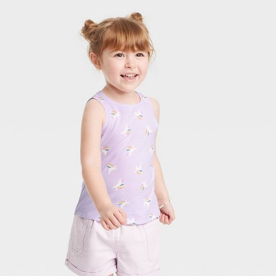 Toddler Girls' Unicorns Tank Top - Cat & Jack™ Purple | Target