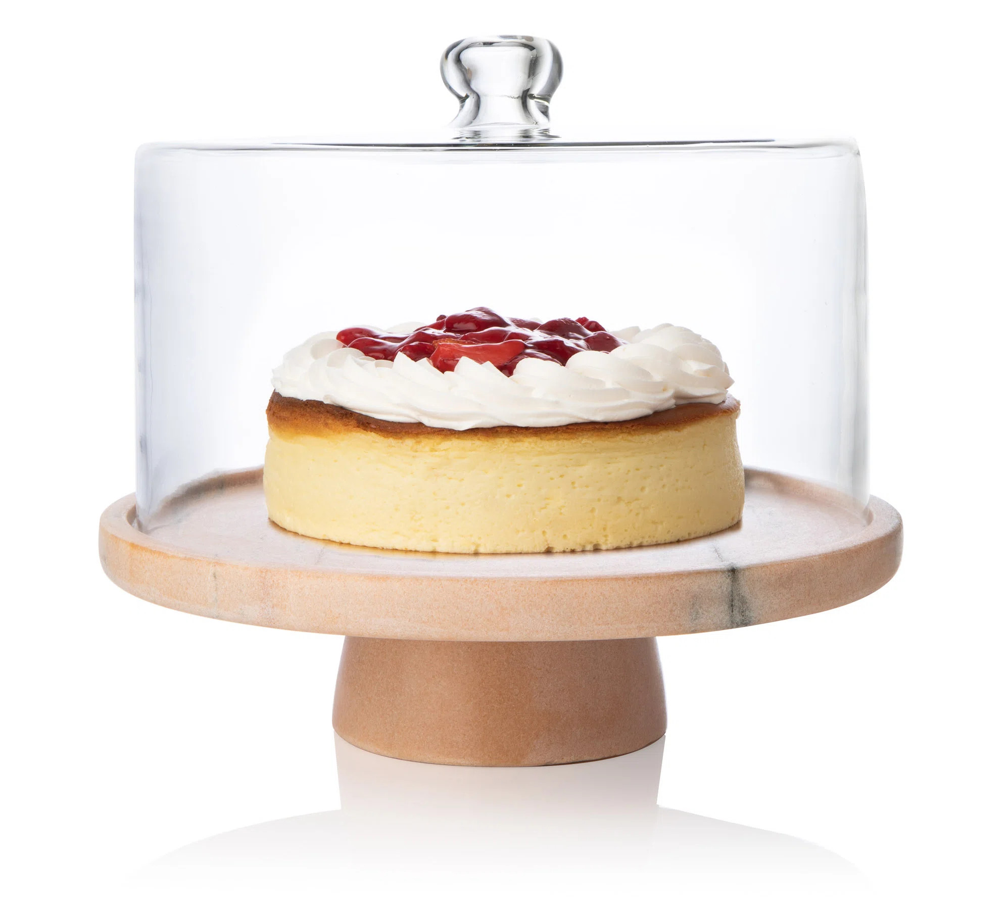 Godinger Silver Art Co Sabrina Marble Footed Cake Stand With Dome "& Reviews" | Wayfair | Wayfair North America
