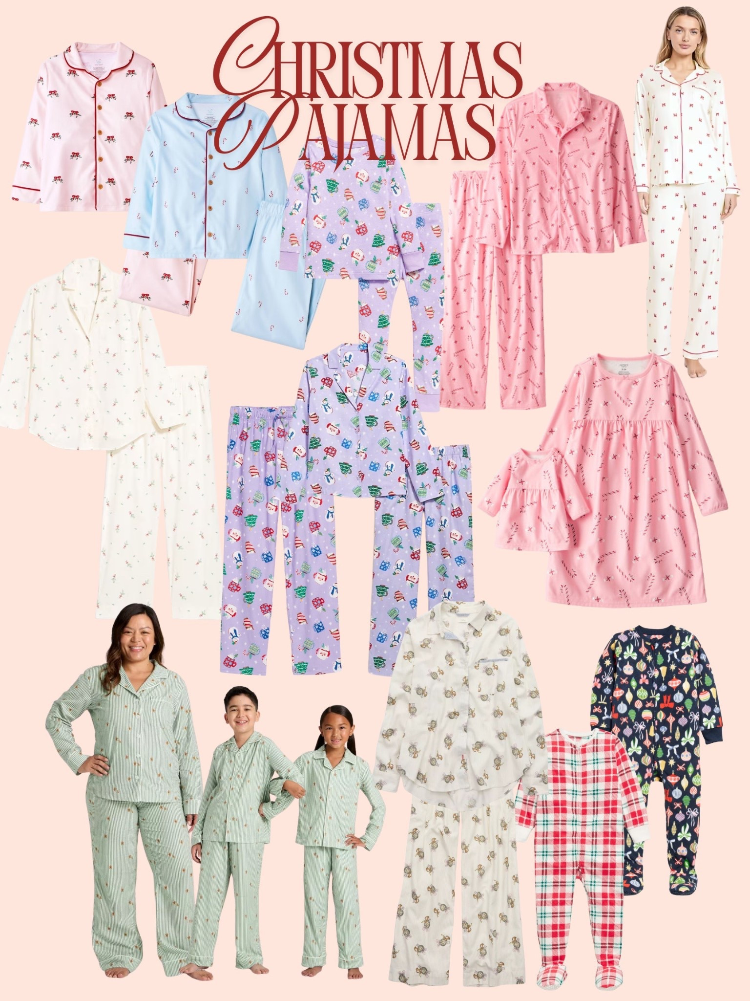 Christmas pajamas for the whole family. Old navy is having a sale and has so many different prints and styles 

#LTKSeasonal #LTKFamily #LTKMens