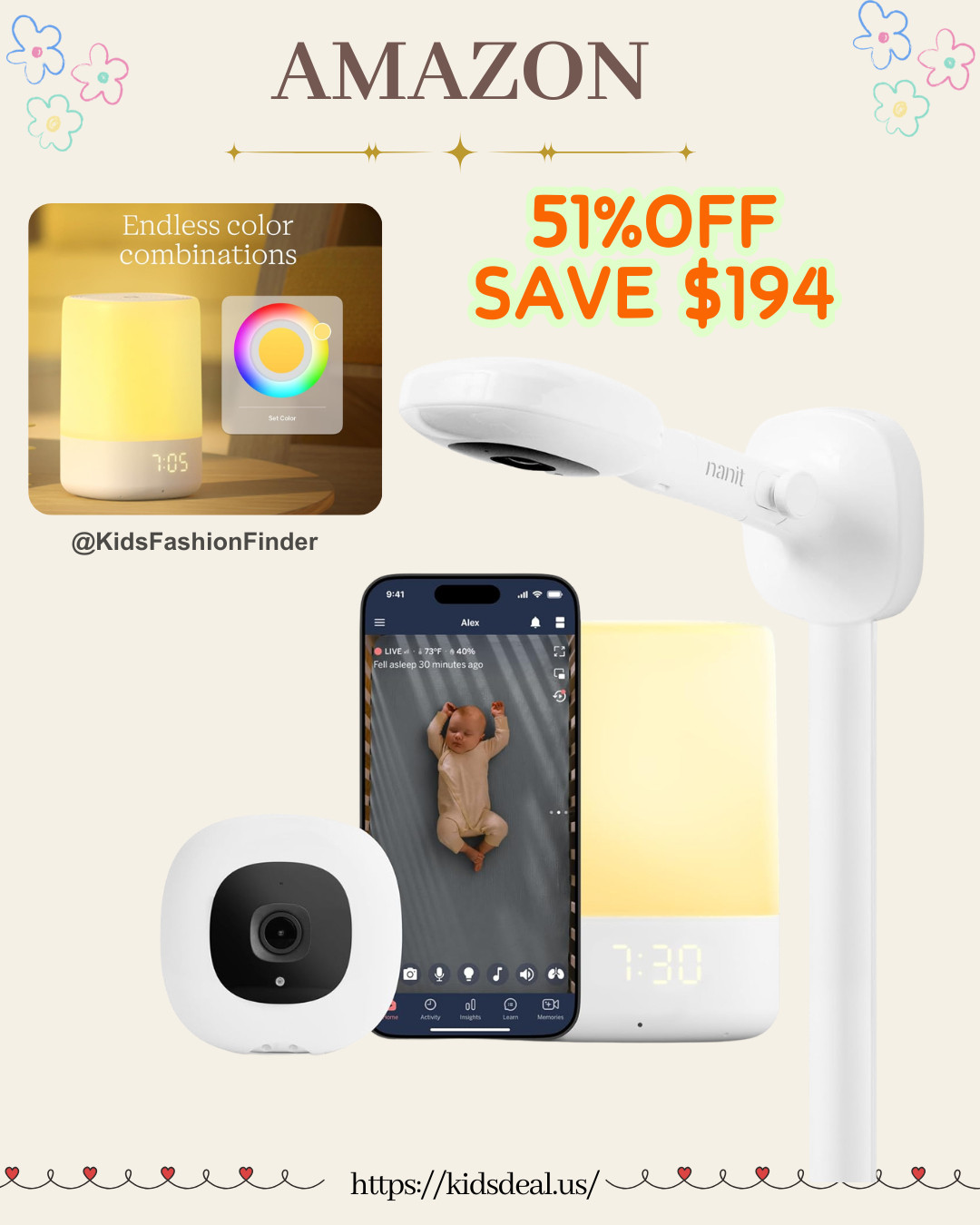 👶📱 Nanit Smart Baby Monitor — 51% OFF!

SAVE $190 😱✨

Crystal-clear 1080p HD camera + night vision 🌙

✔️ Sensor-free breathing monitoring
✔️ Sleep tracking insights 💤
✔️ Two-way audio + cry alerts 🔊
✔️ Motion notifications for peace of mind 🙌

A total must-have for new parents 💛
BIG sale — don’t miss it!

#Nanit #BabyMonitor #SmartBaby #NurseryMustHaves #MomLife #NewMom #BabyEssentials #SleepTracking #ParentingHacks #AmazonFinds #DealAlert 👶💛

#LTKHome #LTKSaleAlert #LTKBaby
