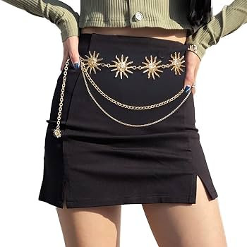 Women Bohemia Multilayer Metal Waist Chain Belt Fashion Sun Belly Waist Chain Body Jewelry | Amazon (US)