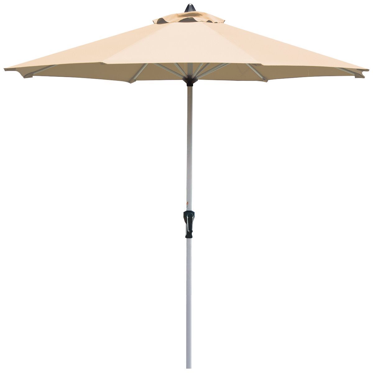 Tangkula 9Ft Patio Outdoor Umbrella Market Table Umbrella w/ Crank 8 Ribs Beige | Target