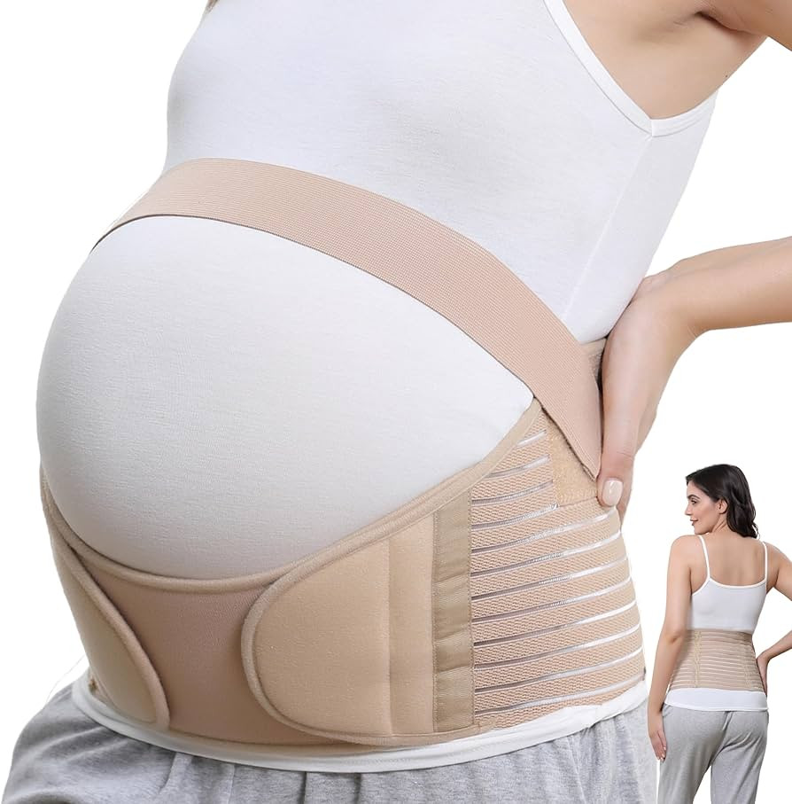 NeoTech Care Pregnancy Support Maternity Belt, Waist/Back/Abdomen Band, Belly Brace (Size L, Beig... | Amazon (US)