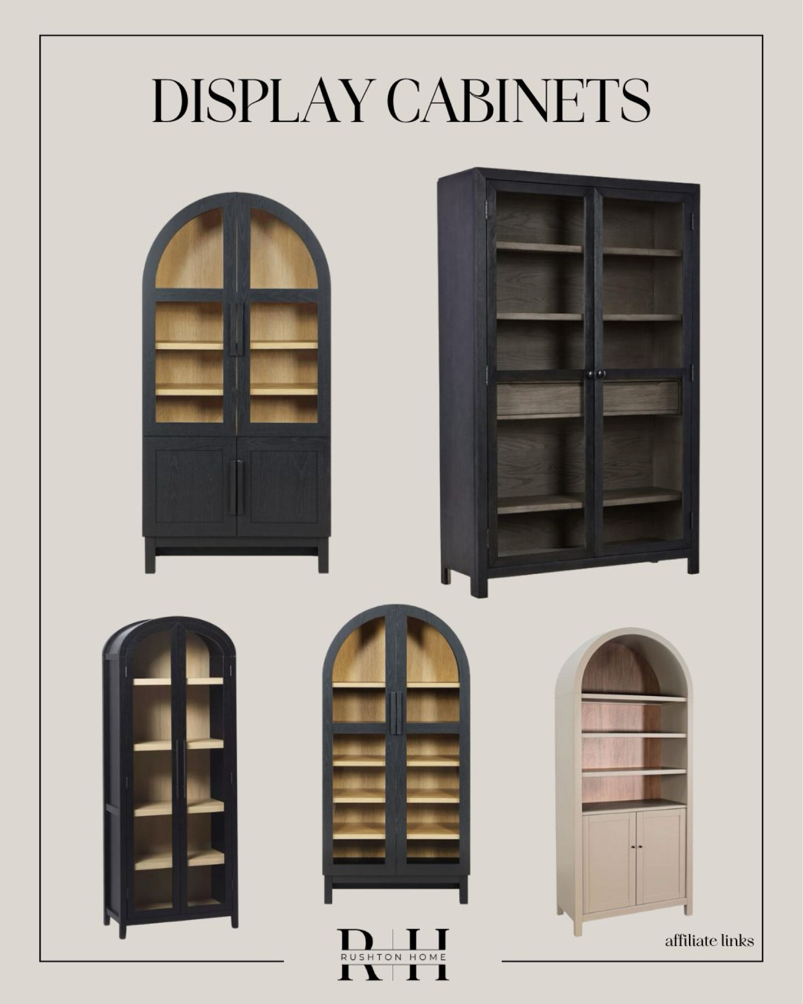 Beautiful display cabinets!

Display shelf, display cabinets, arched cabinets, dining room cabinet, decor display, living room design, dining room, design

#LTKHome