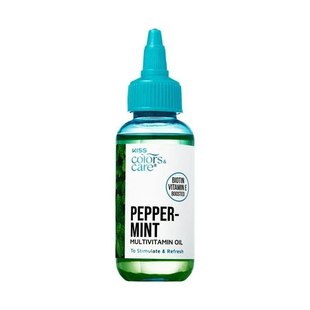 KISS Colors & Care Multivitamin Oil for Hair & Skincare Peppermint 2.5 oz. | Walmart (US)