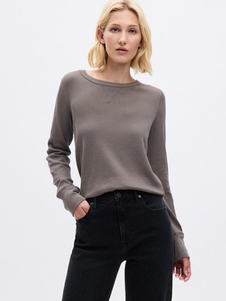 Waffle Crewneck T-Shirt | Gap (US)