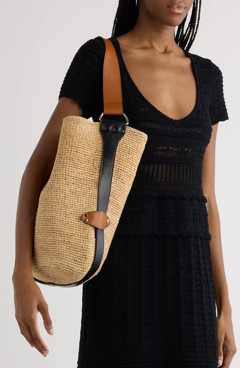 Isabel Marant Bayia Raffia Bucket Bag | Nordstrom | Nordstrom
