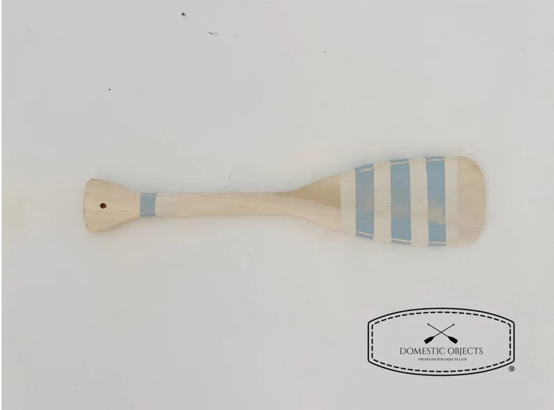 Mini Painted Paddle 18 Decorative Oar Coastal Beach House Wall Art Vintage Inspired Coastal Blue ... | Etsy (US)