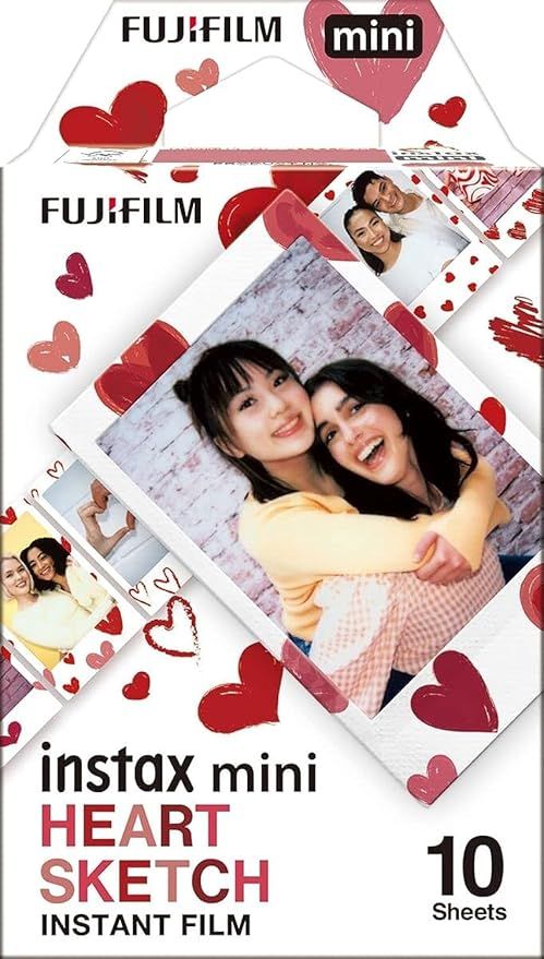 Fujifilm Instax Mini Heart Sketch Film - 10 Exposures | Amazon (US)