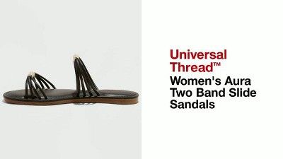 Women's Aura Two Band Slide Sandals - Universal Thread™ | Target