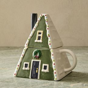 St. Jude Holiday Skiers Figural House Mug | West Elm (US)