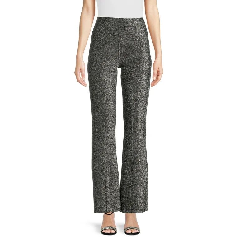 Madden NYC Women's Metallic Pants, 31” Inseam, Sizes XS-XXXL - Walmart.com | Walmart (US)