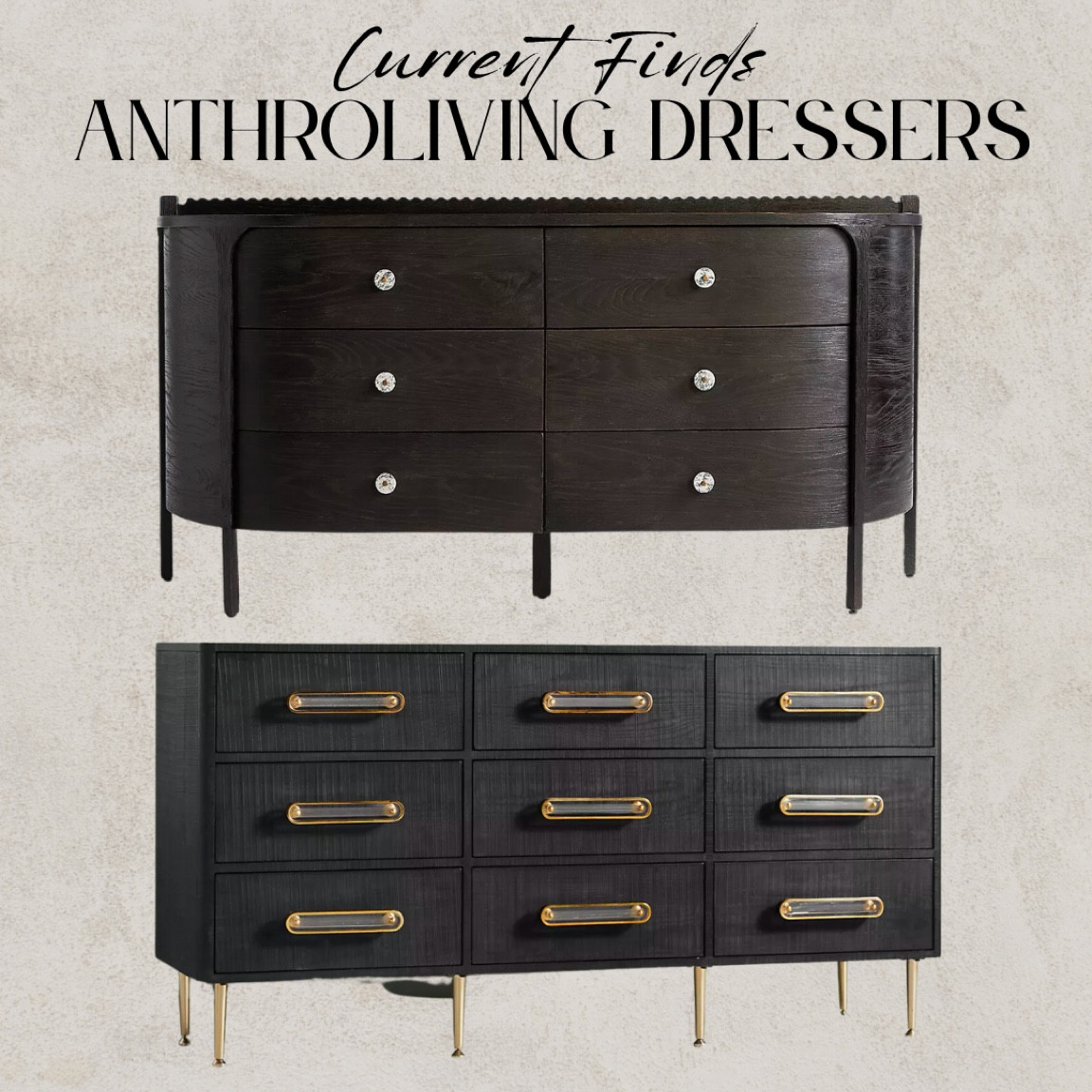 anthropologie black dresser Gabrielle Chest – Magnolia main image 1