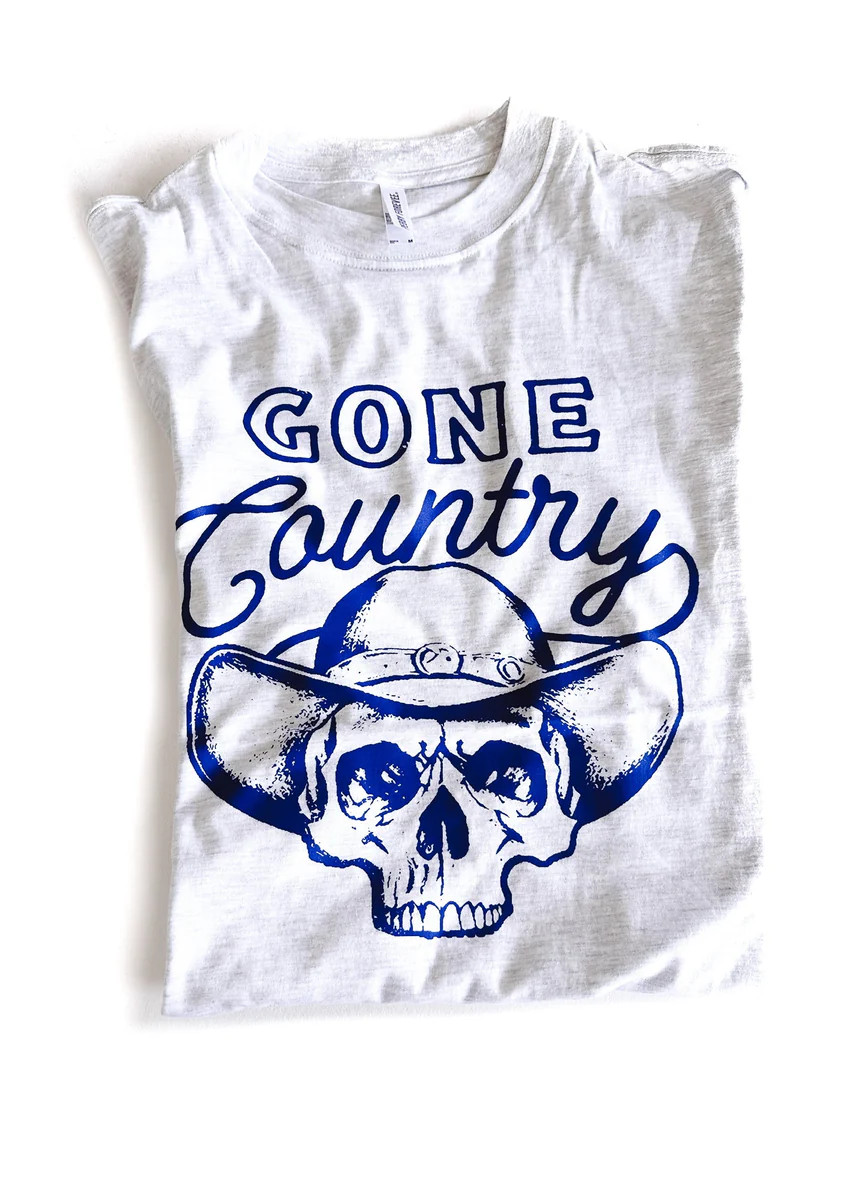 GONE COUNTRY SIDE SLIT TEE | Pebby Forevee