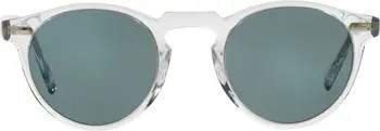 Oliver Peoples Gregory Peck Phantos 50mm Round Sunglasses | Nordstrom | Nordstrom