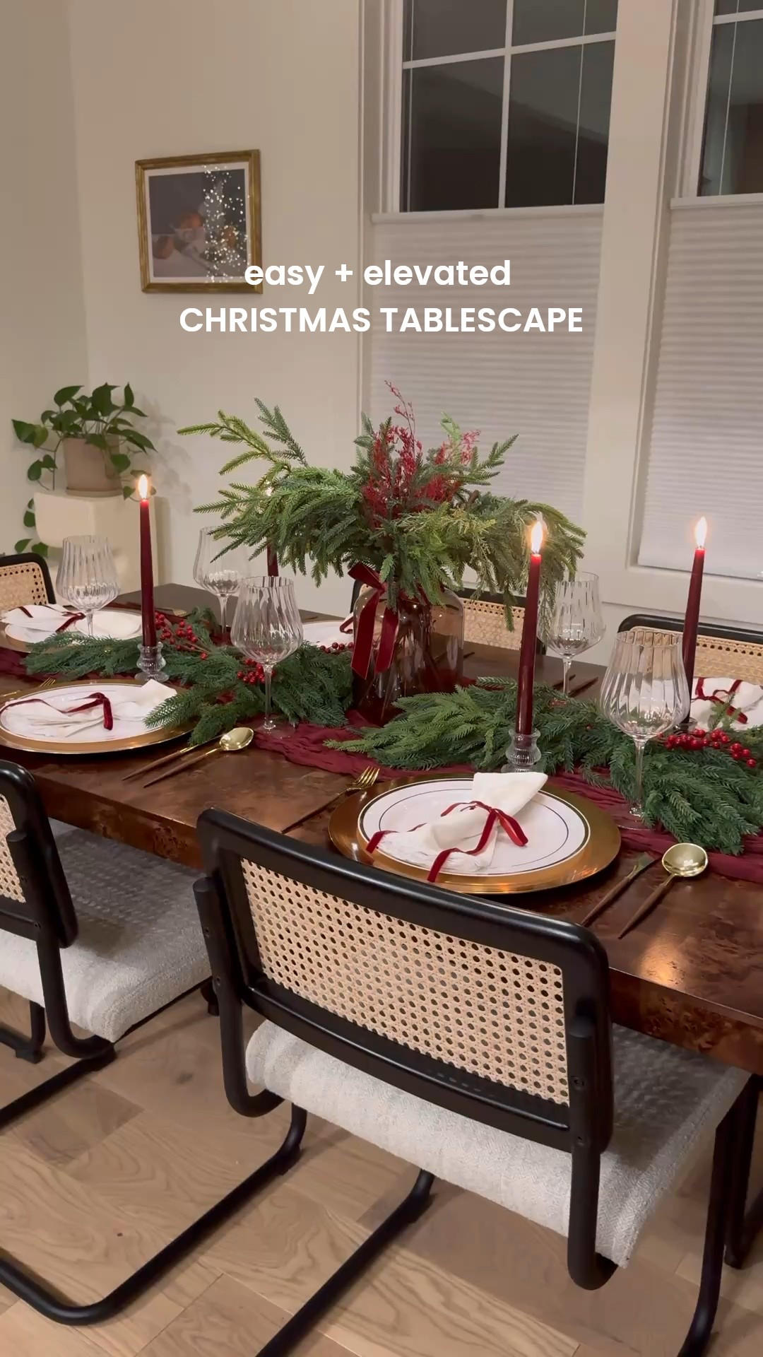 I threw together this easy + elevated Christmas tablescape perfect if you are hosting this year!! Most things are from Amazon 🎄☺️

#LTKHoliday #LTKSeasonal #LTKHome