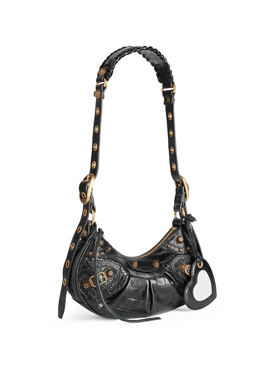 Le Cagole XS Shoulder Bag Crocodile Embossed | Saks Fifth Avenue