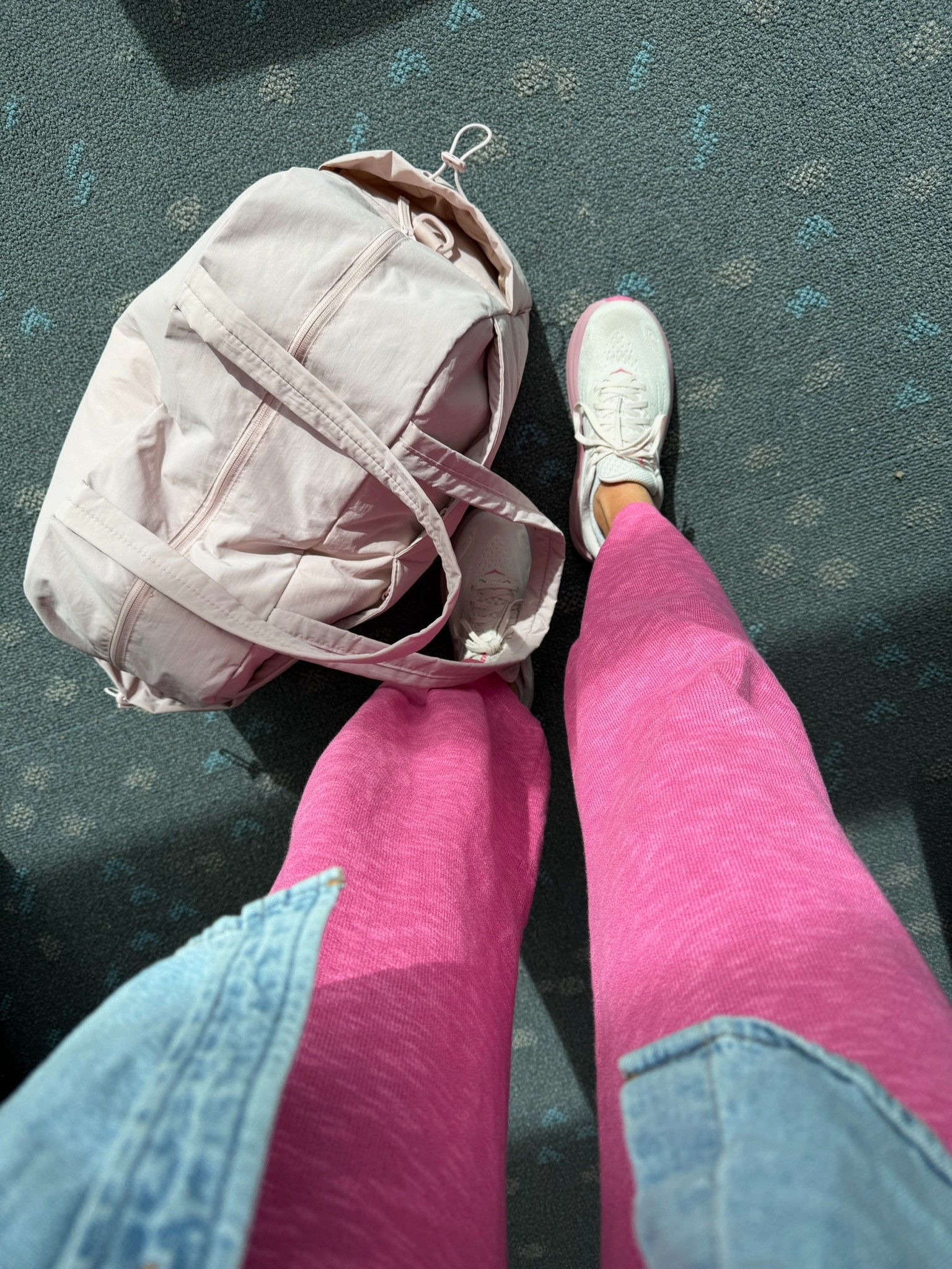 Travel ootd from Amazon! This bag is huge and fits so much! My pink outfit was so comfortable for our long flight! 

#LTKootd #LTKSaleAlert #LTKTravel