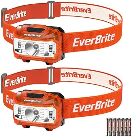 EverBrite Headlamp, 2 Pack Kids Headlamp with Red Light and Memory Function, Head Lamp for Adults... | Amazon (US)