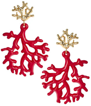 Tula - Coral Acrylic Earring | Lisi Lerch Inc