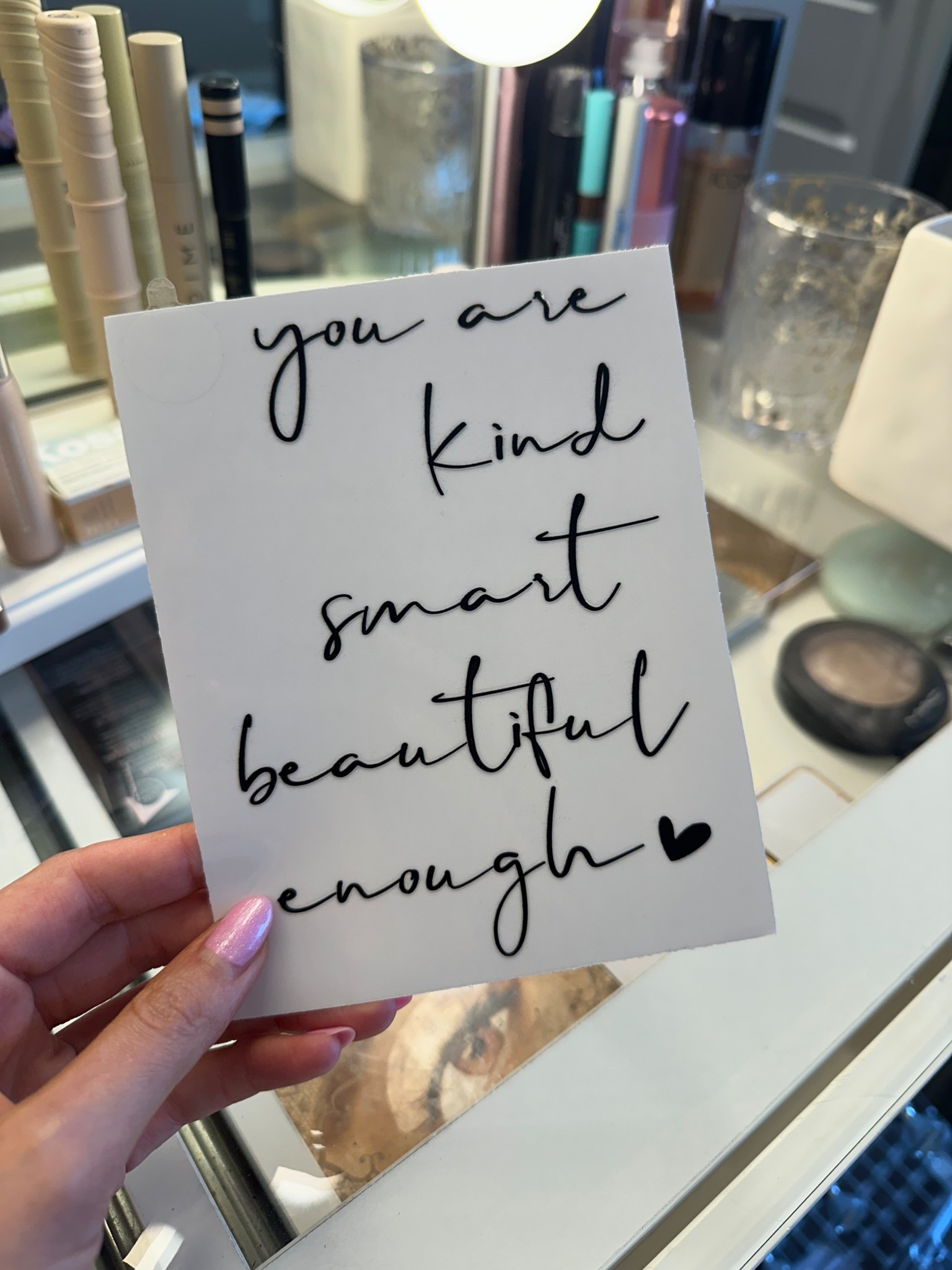 Morning affirmations 
Sticker
Amazon find 

#LTKHome