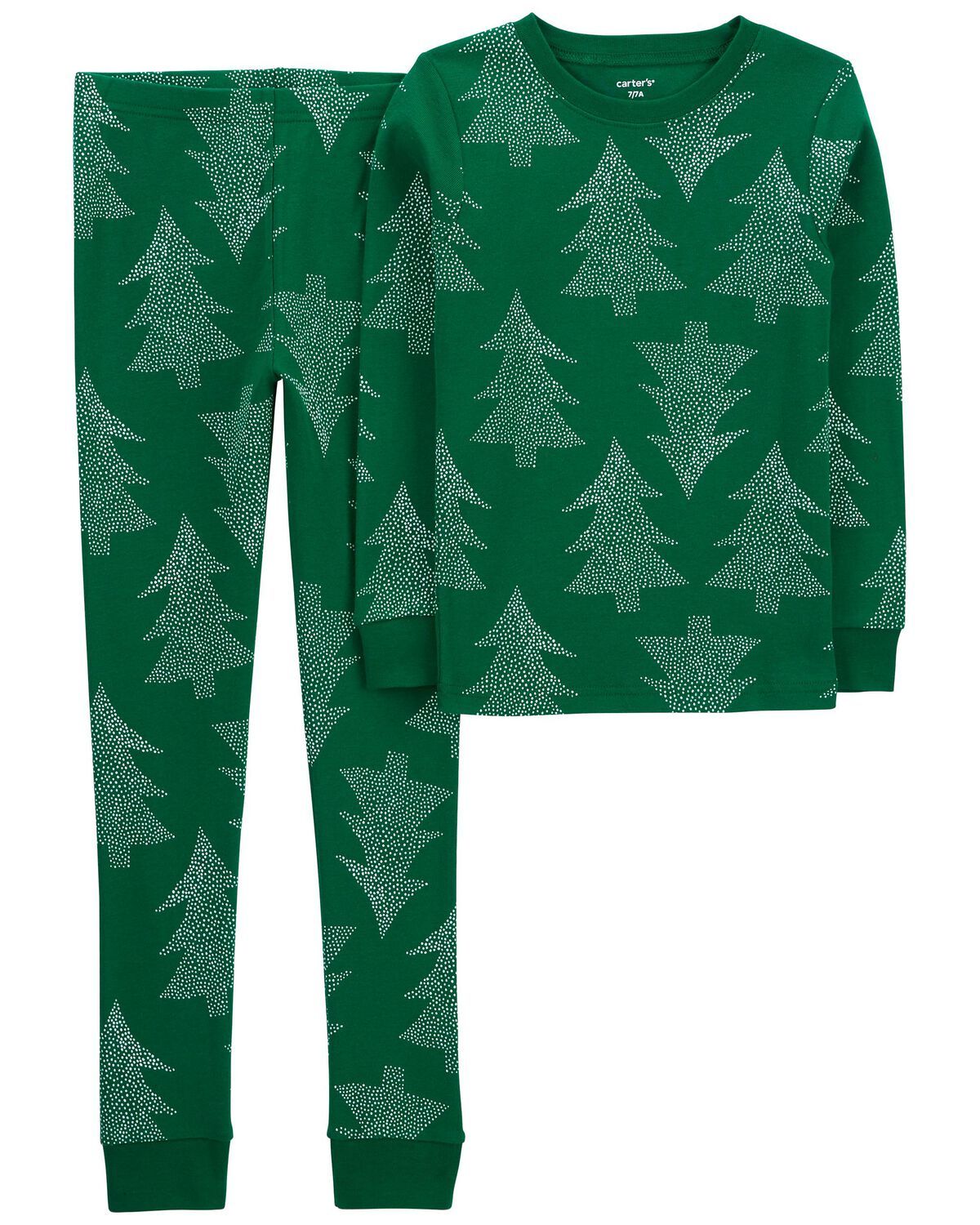 Green Kid 2-Piece Christmas 100% Snug Fit Cotton Pajamas | carters.com | Carter's