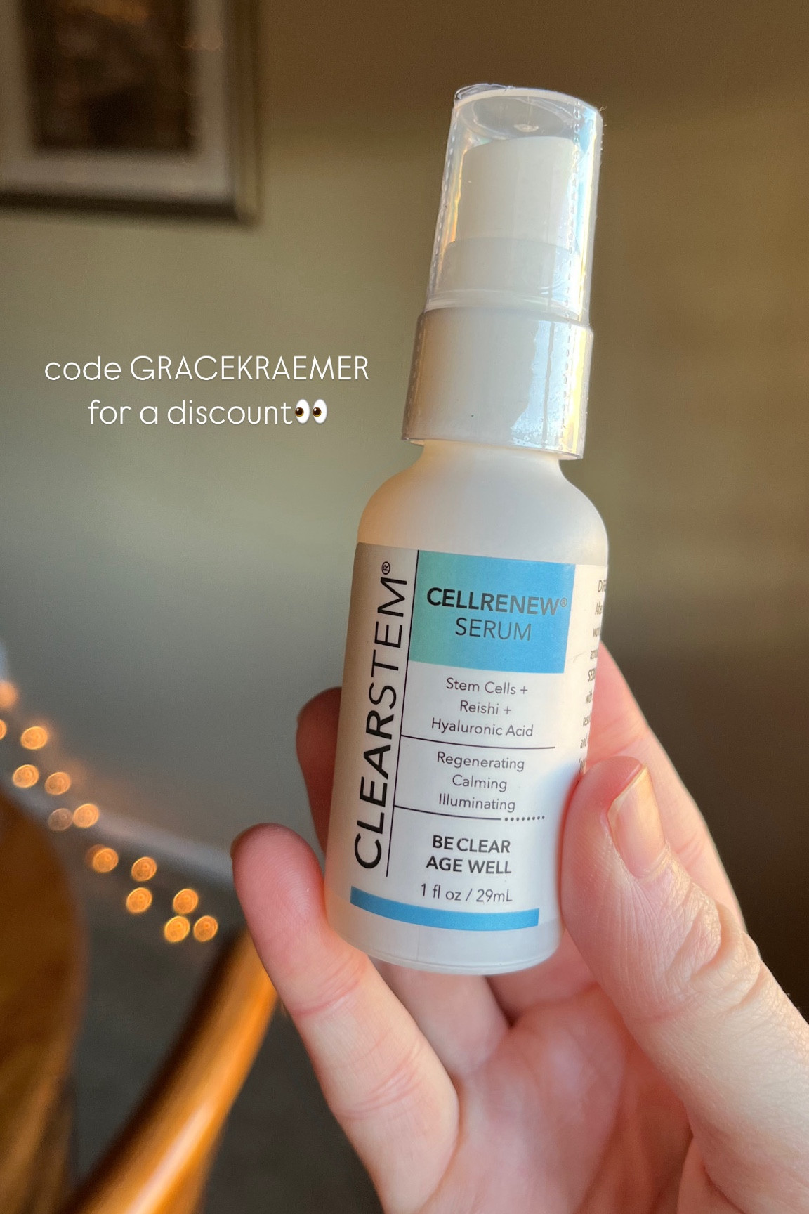 use code GRACEKRAEMER to save 15% on clearstem products! trying out a new serum



#LTKBeauty #LTKGiftGuide #LTKFindsUnder100
