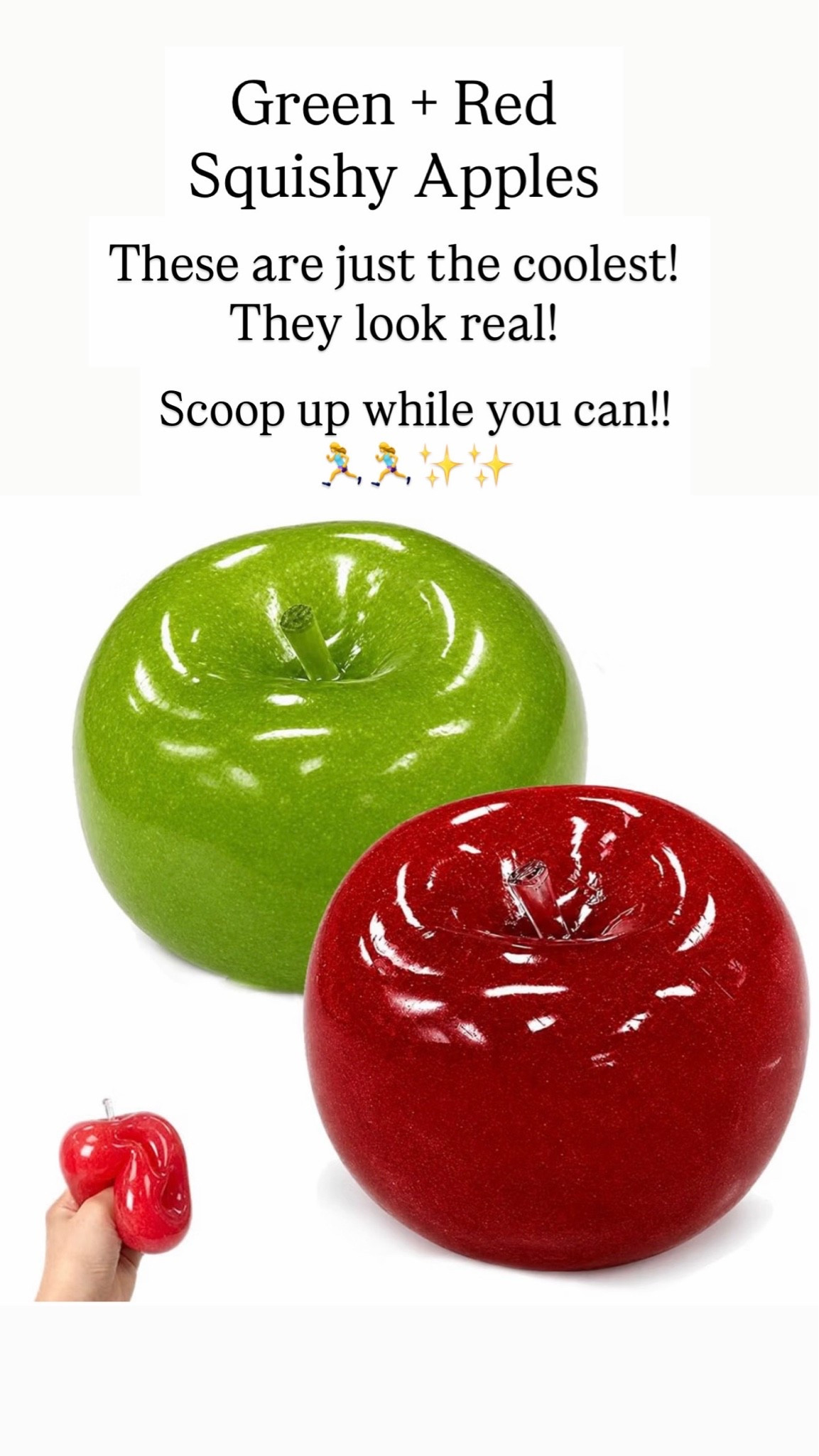 Green and red squishy apples

#LTKKids