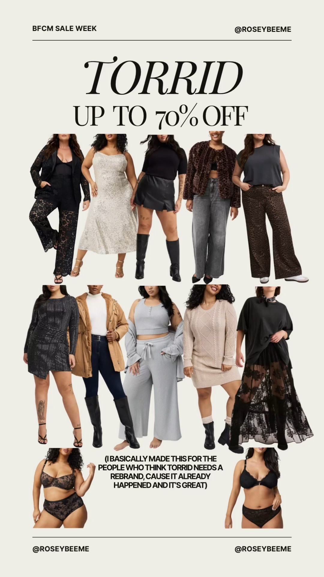 Torrid up to 70% off. Plus size and midsize finds on sale. Huge sale! 

#LTKFindsUnder50 #LTKCyberWeek #LTKSaleAlert