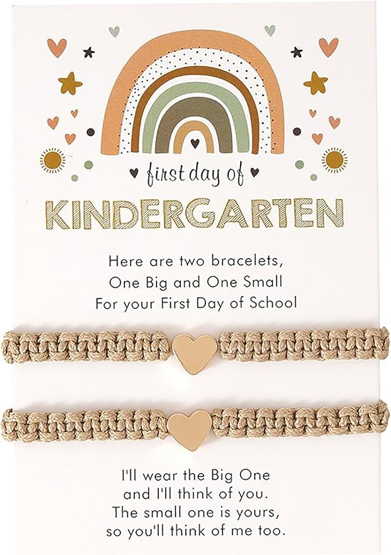 INENIMARTJ First Day of School Bracelets for Mom and Daughter,Back to School Bracelets for 2,Firs... | Amazon (US)