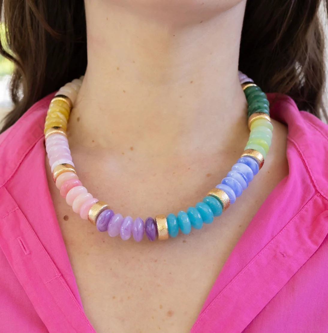 Afternoons on the Lake Resin Necklace | Erin McDermott Jewelry