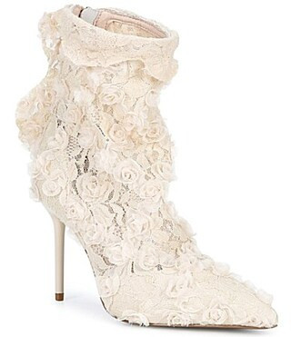 Cecelia New York Floral Lace Stiletto Booties -  9 | Dillard's