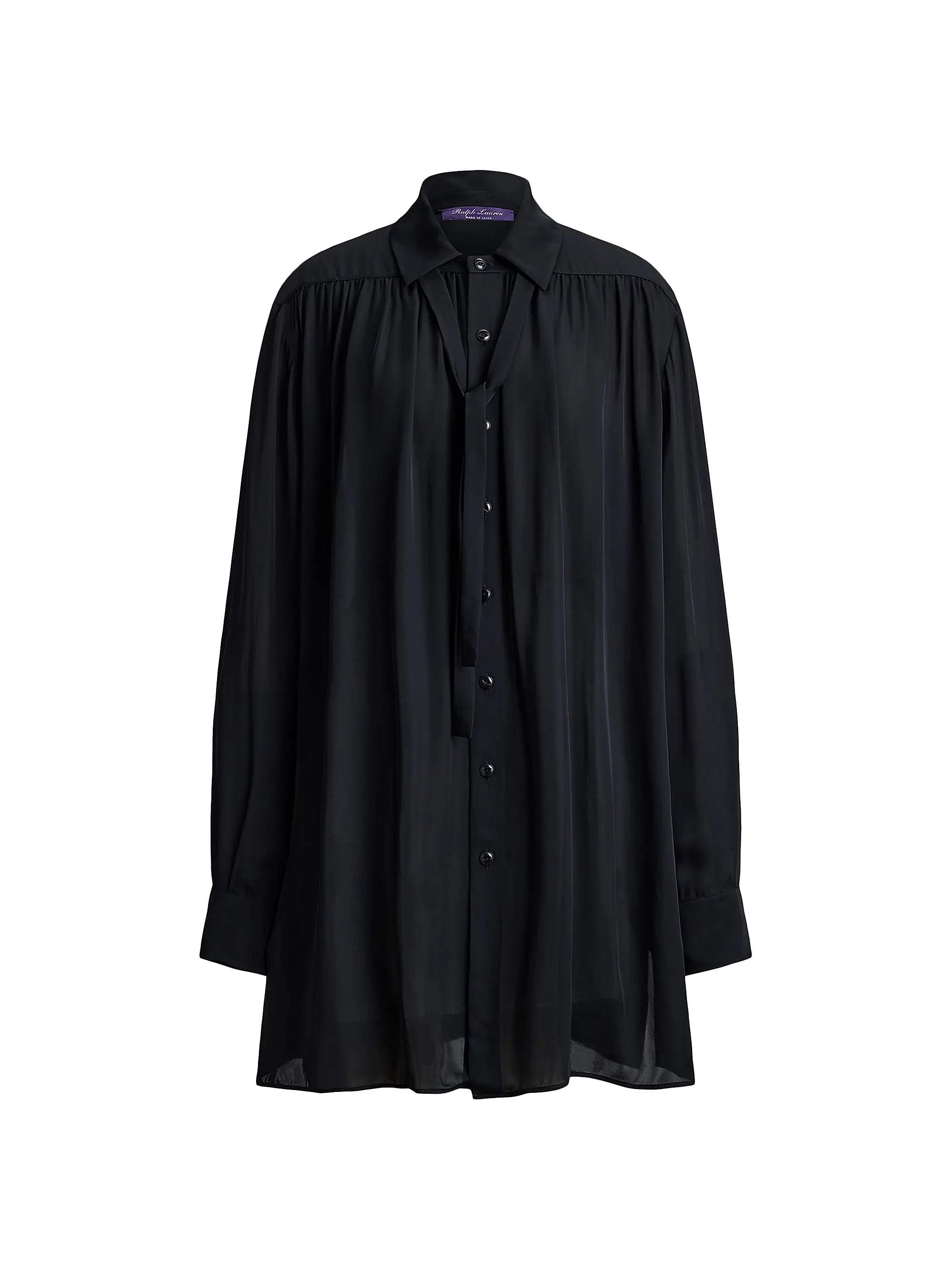Ralph Lauren Collection Karmen Satin Shirt | Saks Fifth Avenue | Saks Fifth Avenue