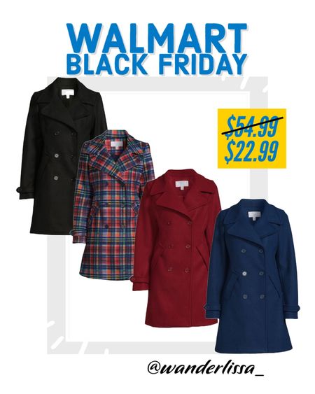 Walmart Black Friday Deal
$22 Winter Peacoat! 

#LTKCyberweek #LTKunder50 #LTKGiftGuide