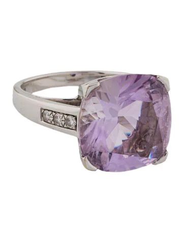 Mauboussin 18K Amethyst & Diamond Gueule d'Amour Ring | The Real Real, Inc.